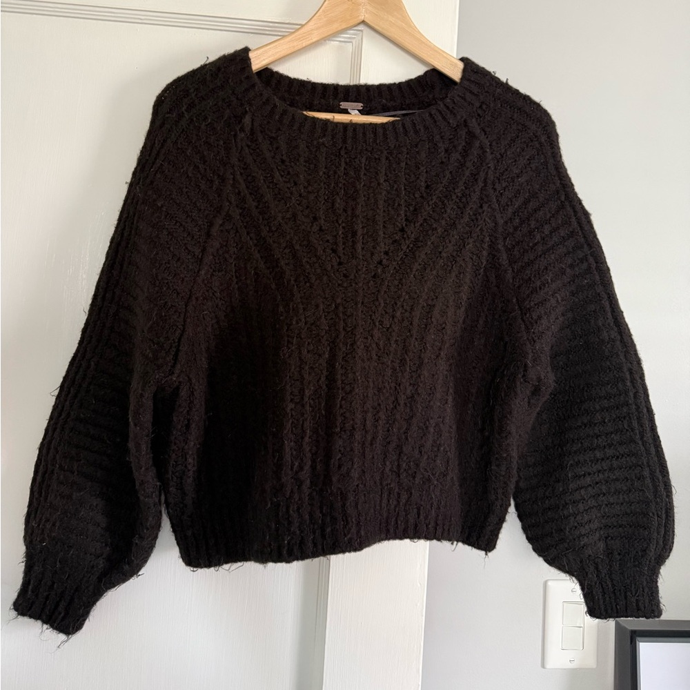 Free People Chunky Cropped Sweater